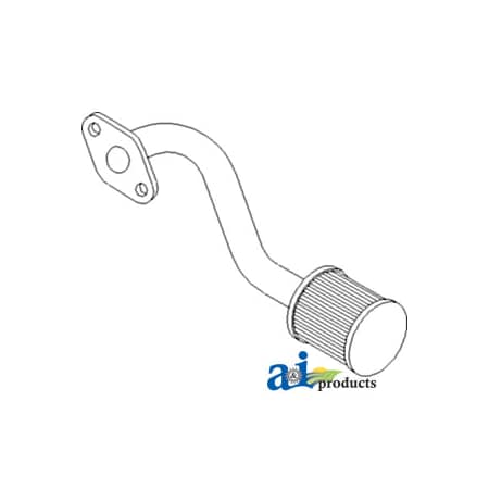 A & I Products Filter & Pipe Assembly, Hydraulic Intake 12" x4" x4" A-C5NNN994J